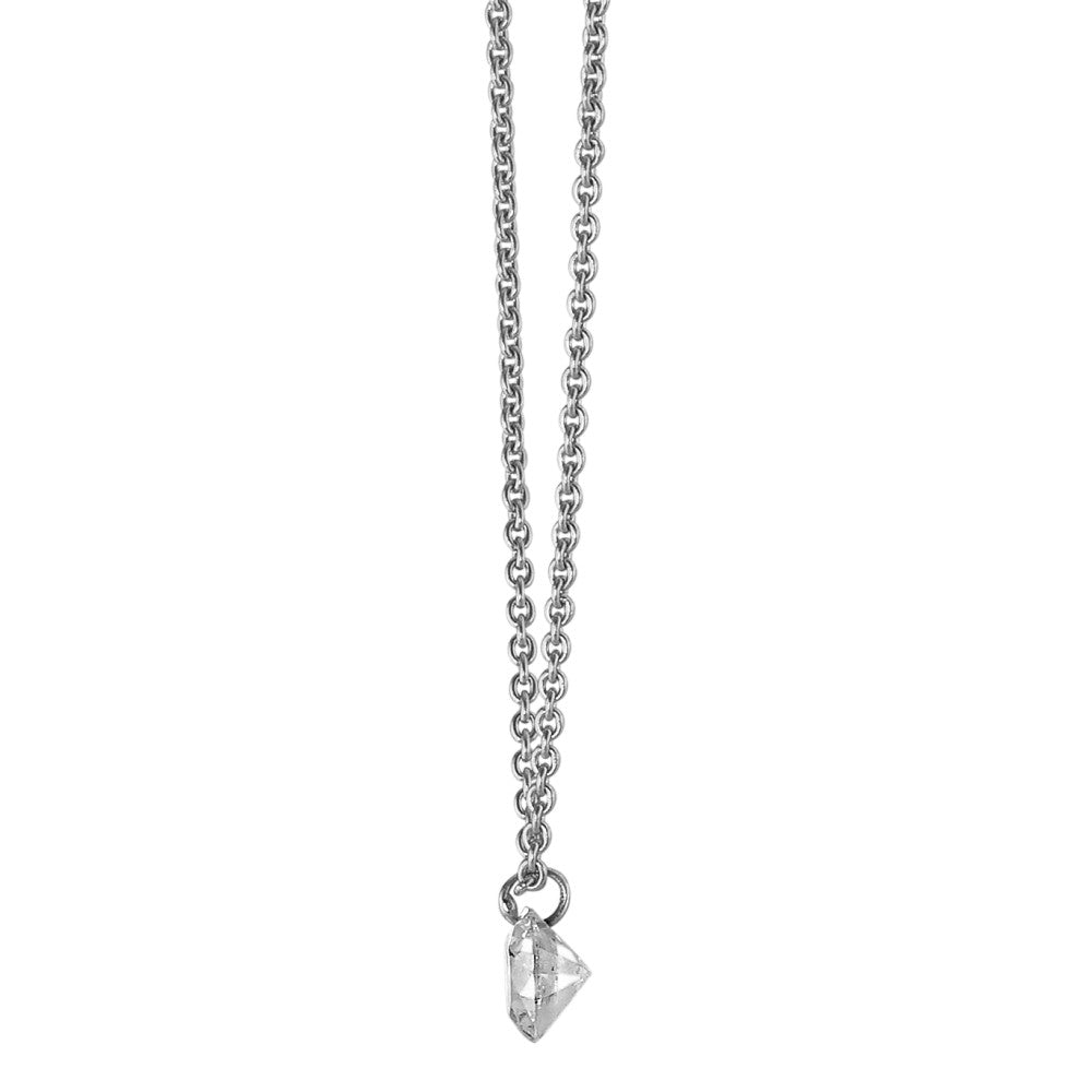 Collier 750/18K hvidguld Diamant 0.06 ct 42 cm