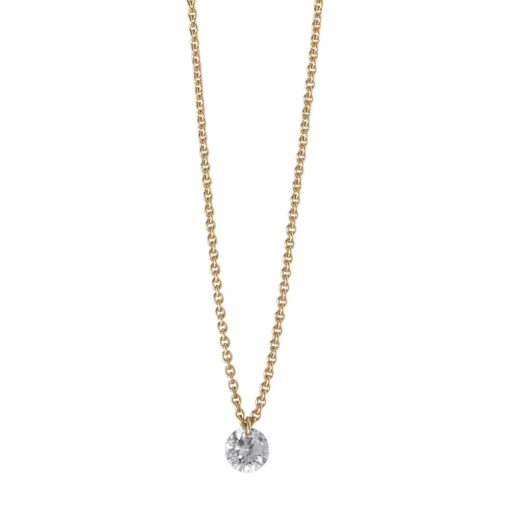 Collier 750/18K guld Diamant 0.10 ct 42 cm