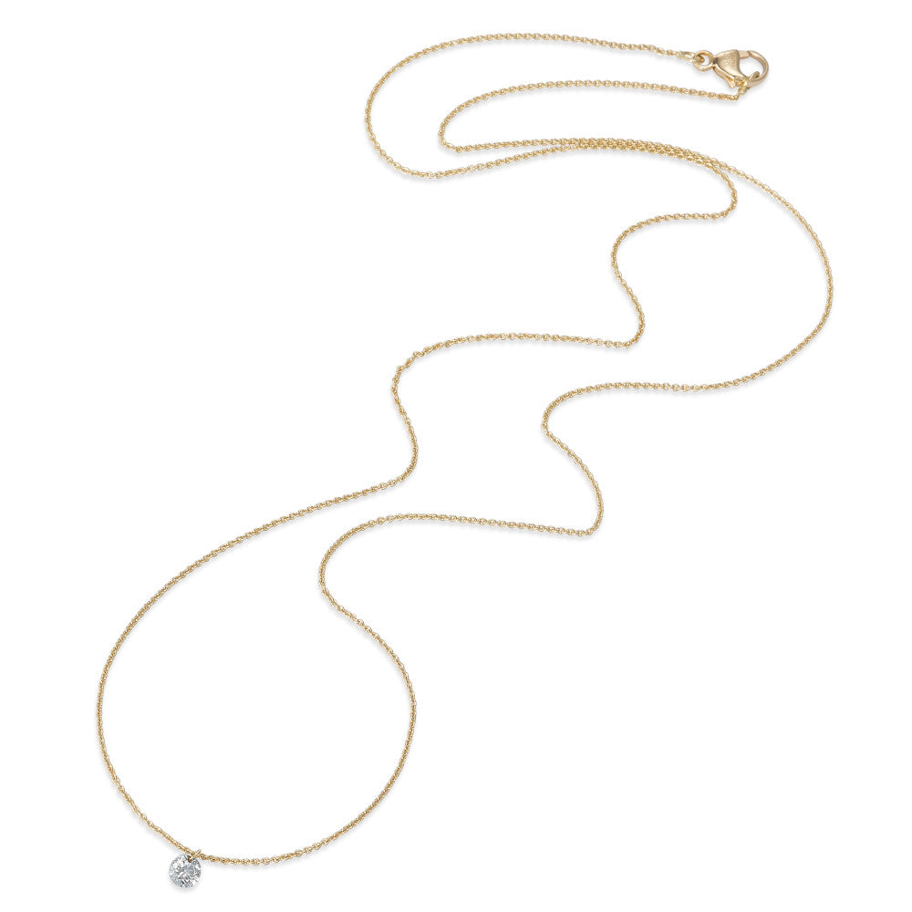 Collier 750/18K guld Diamant 0.10 ct 42 cm