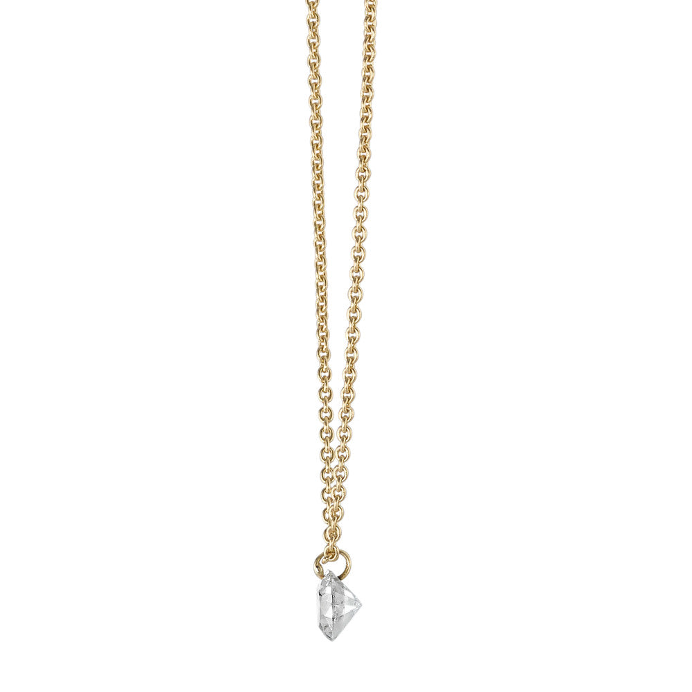 Collier 750/18K guld Diamant 0.10 ct 42 cm