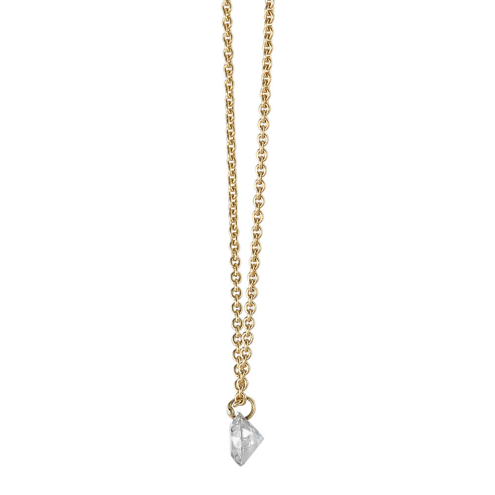 Collier 750/18K guld Diamant 0.15 ct 42 cm