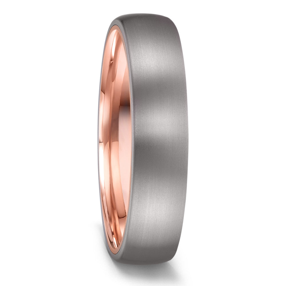 Partnerringe Titanium, 585/14 K rødguld