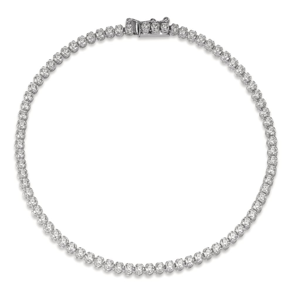 Armbånd 585/14 K hvidguld Zirconia 19 cm