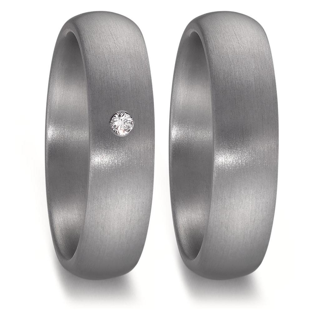 Partnerringe 999 tantal Diamant 0.04 ct, w-si