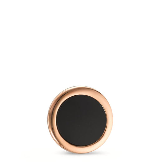 Vedhæng Sølv Onyx rose forgyldt Ø13 mm