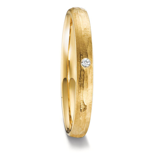 Partnerringe 750/18K guld Diamant 0.02 ct, w-si