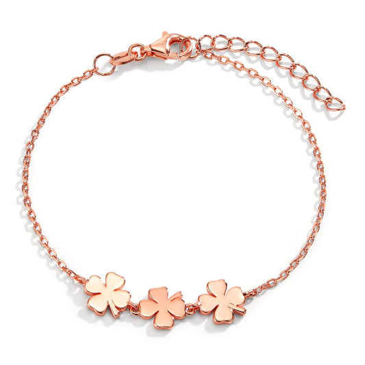 Armbånd Sølv rose forgyldt Shamrock 16-19 cm