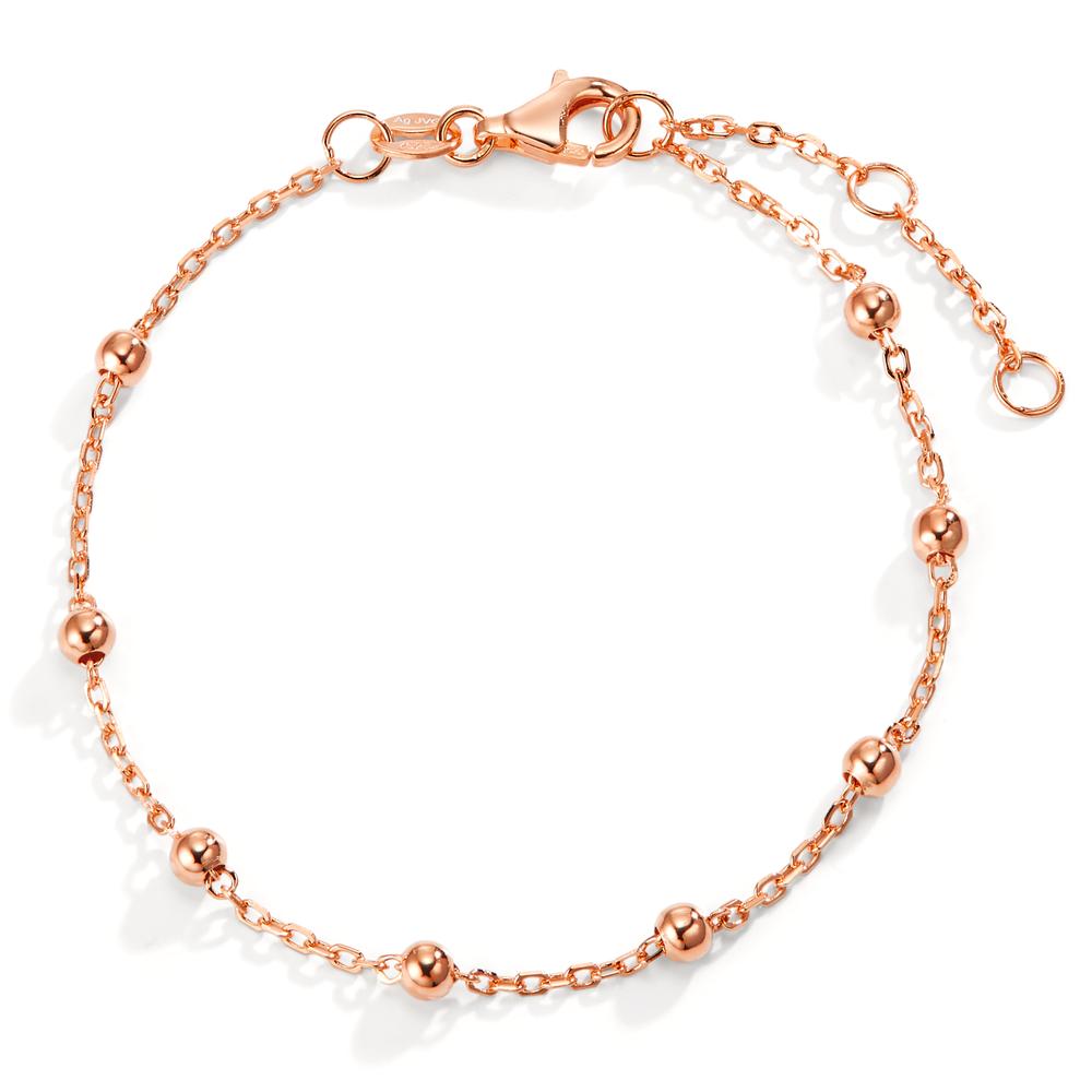 Armbånd Sølv rose forgyldt 15.5-18.5 cm