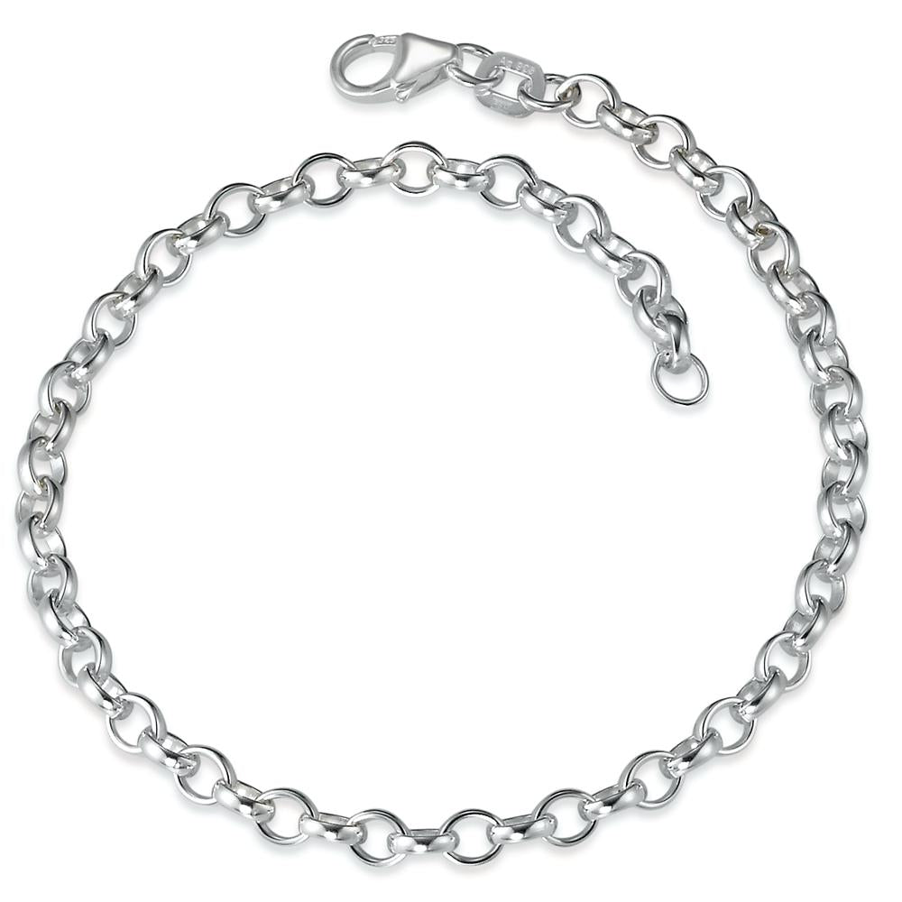 Armbånd Sølv rhodineret 19 cm