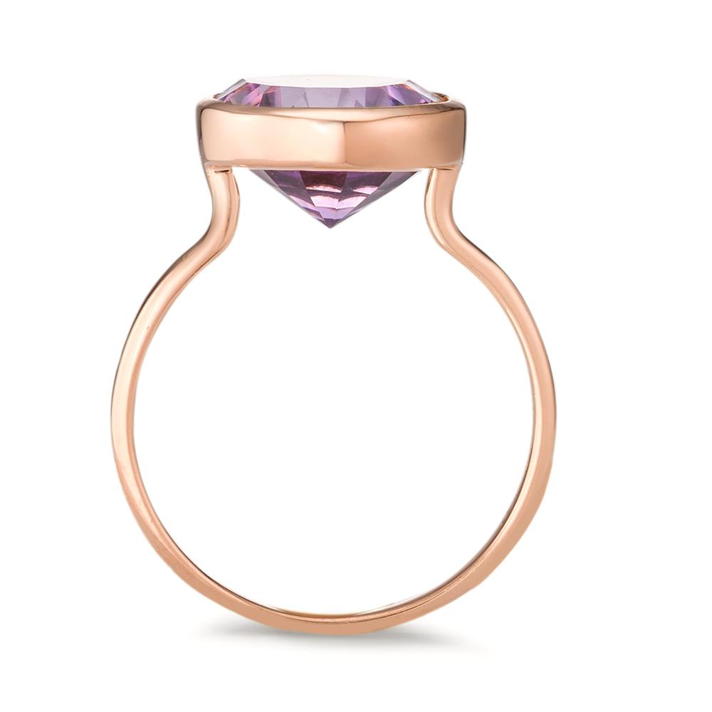 Fingerring Sølv Ametyst rose forgyldt Ø11.5 mm