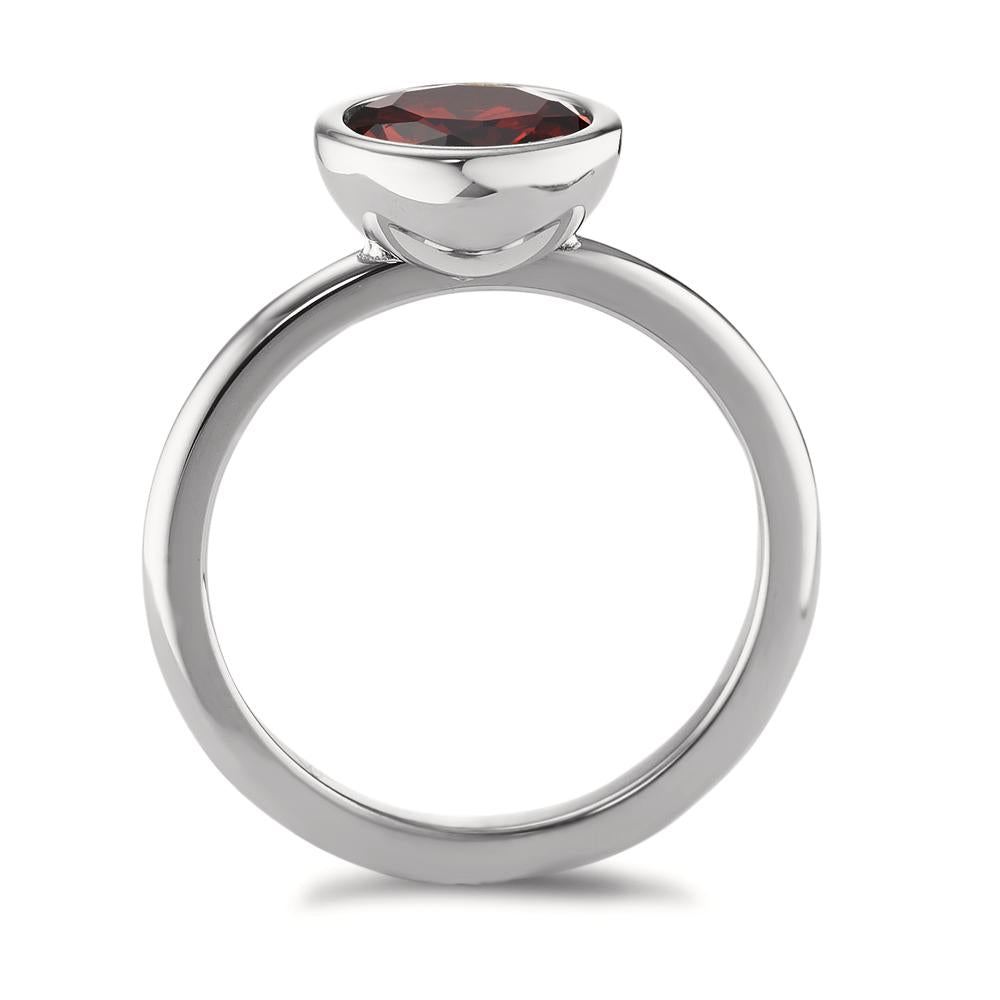 Ringe Rustfrit stål Zirconia bordeaux Ø9.5 mm