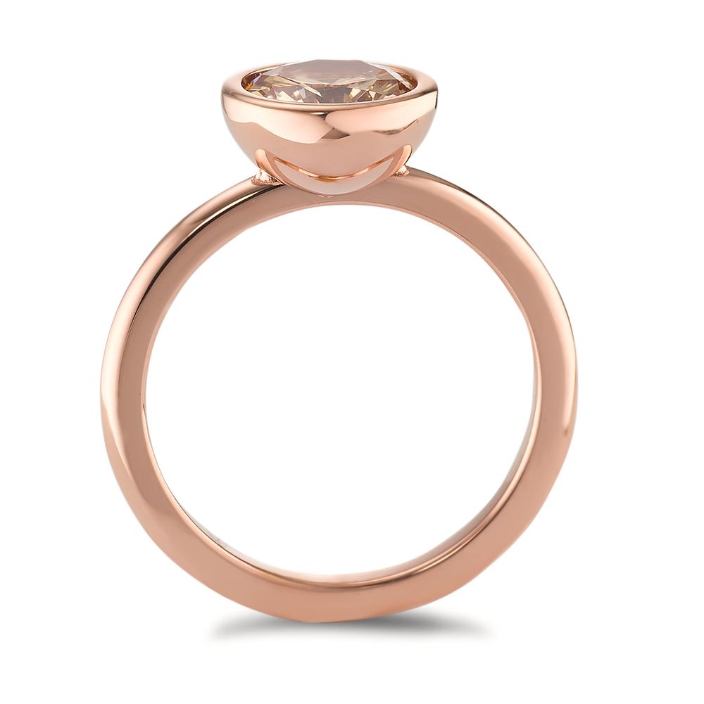 Ringe Rustfrit stål Zirconia champagne rose IP belagt Ø9.5 mm