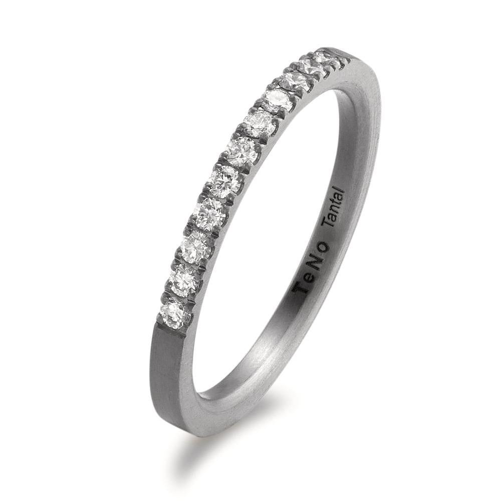 Memory ring Tantal Diamant 0.22 ct, 11 Sten , w-si