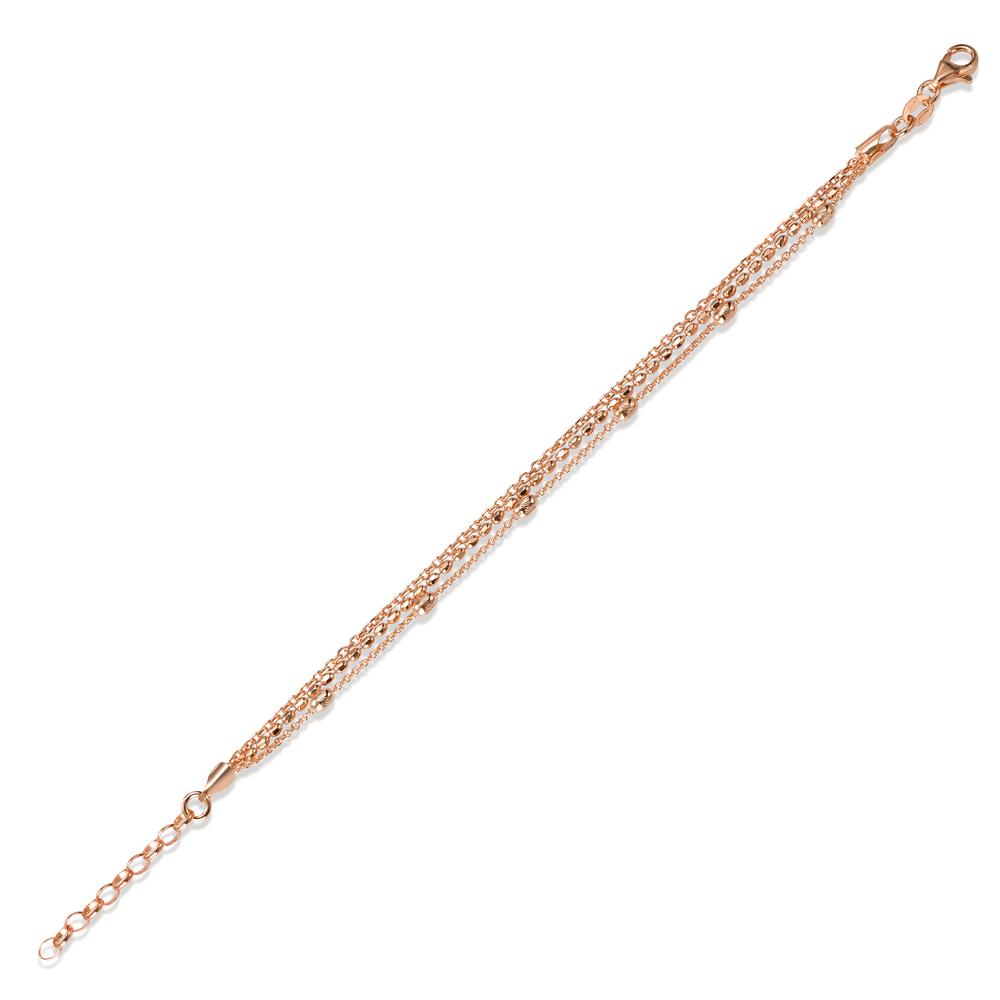 Armbånd Sølv rose forgyldt 16-19 cm