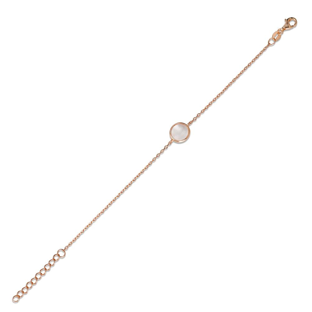 Armbånd Sølv rose forgyldt Perlemor 16-18.5 cm Ø10 mm