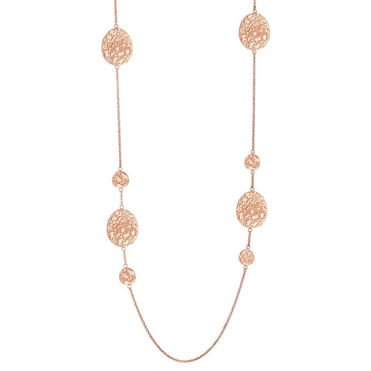 Collier Rustfrit stål rose IP belagt 90 cm