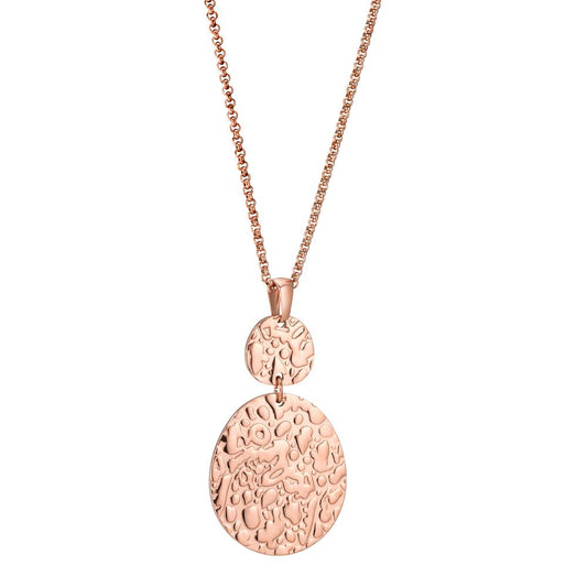 Collier Rustfrit stål rose IP belagt 42-45 cm Ø25 mm