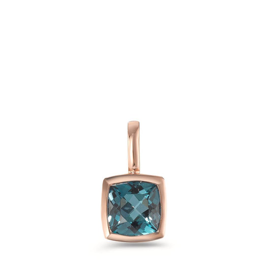 Vedhæng 375/9K rødguld London Blue Topaz