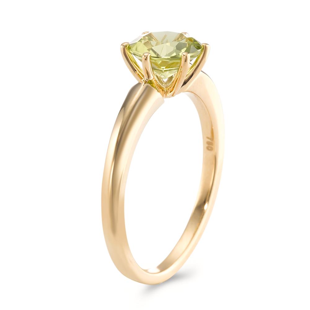 Fingerring 750/18K guld Peridot