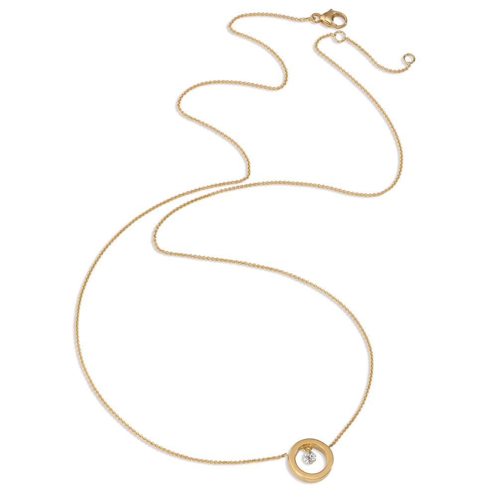 Collier 750/18K guld Diamant 0.06 ct 42 cm