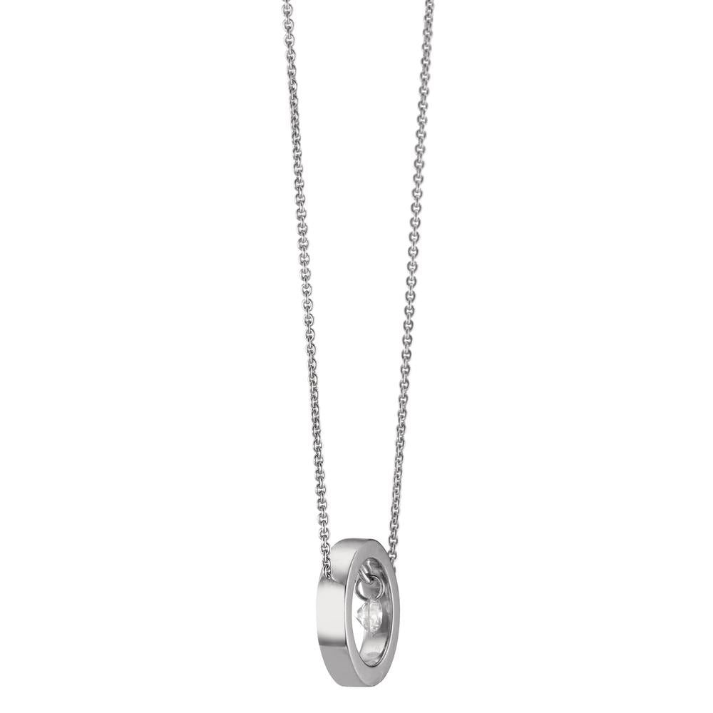 Collier 750/18K hvidguld Diamant 0.06 ct 42 cm