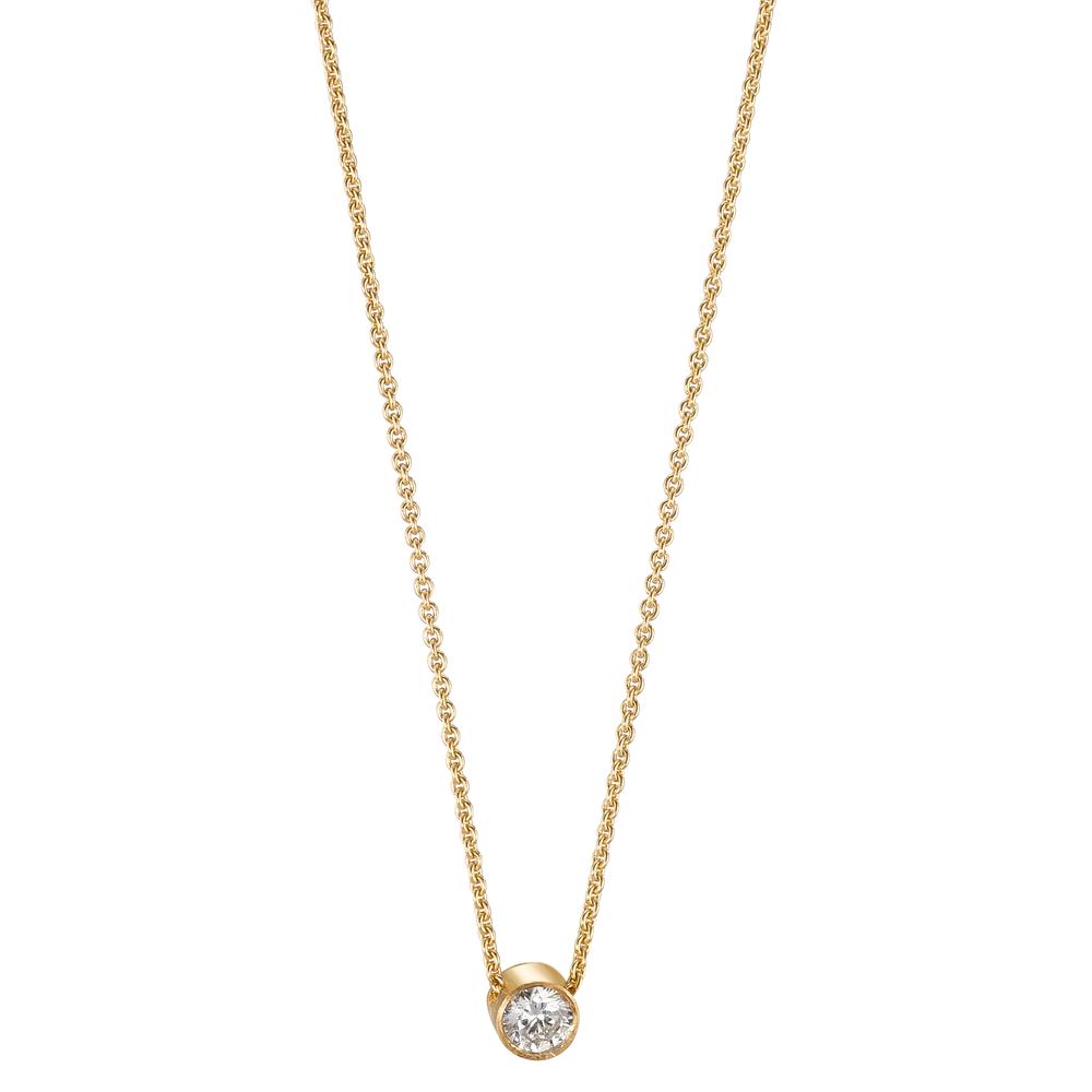 Collier 750/18K guld Diamant 0.06 ct, w-si 40-42 cm