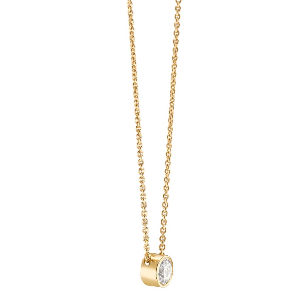 Collier 750/18K guld Diamant 0.10 ct, w-si 40-42 cm