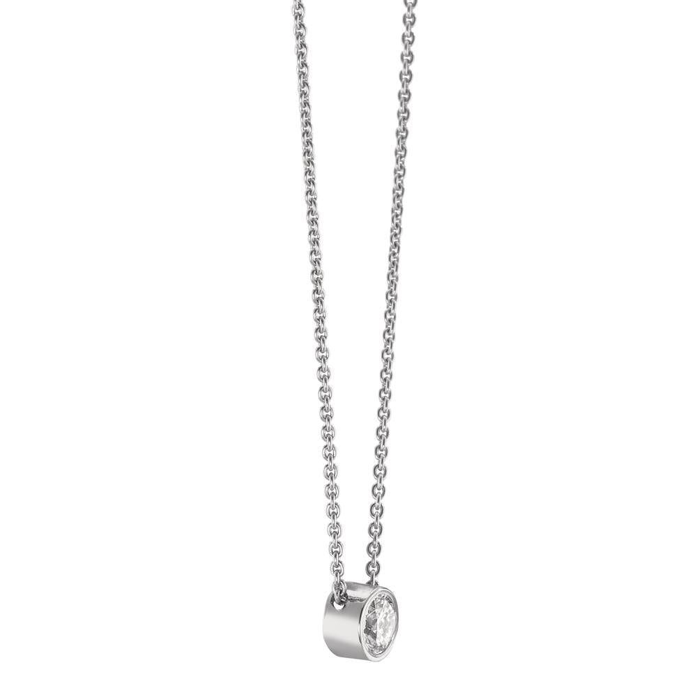 Collier 750/18K hvidguld Diamant 0.10 ct, w-si 40-42 cm