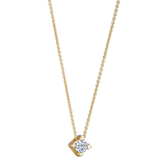 Collier 750/18K guld Diamant 0.10 ct, w-si 40-42 cm