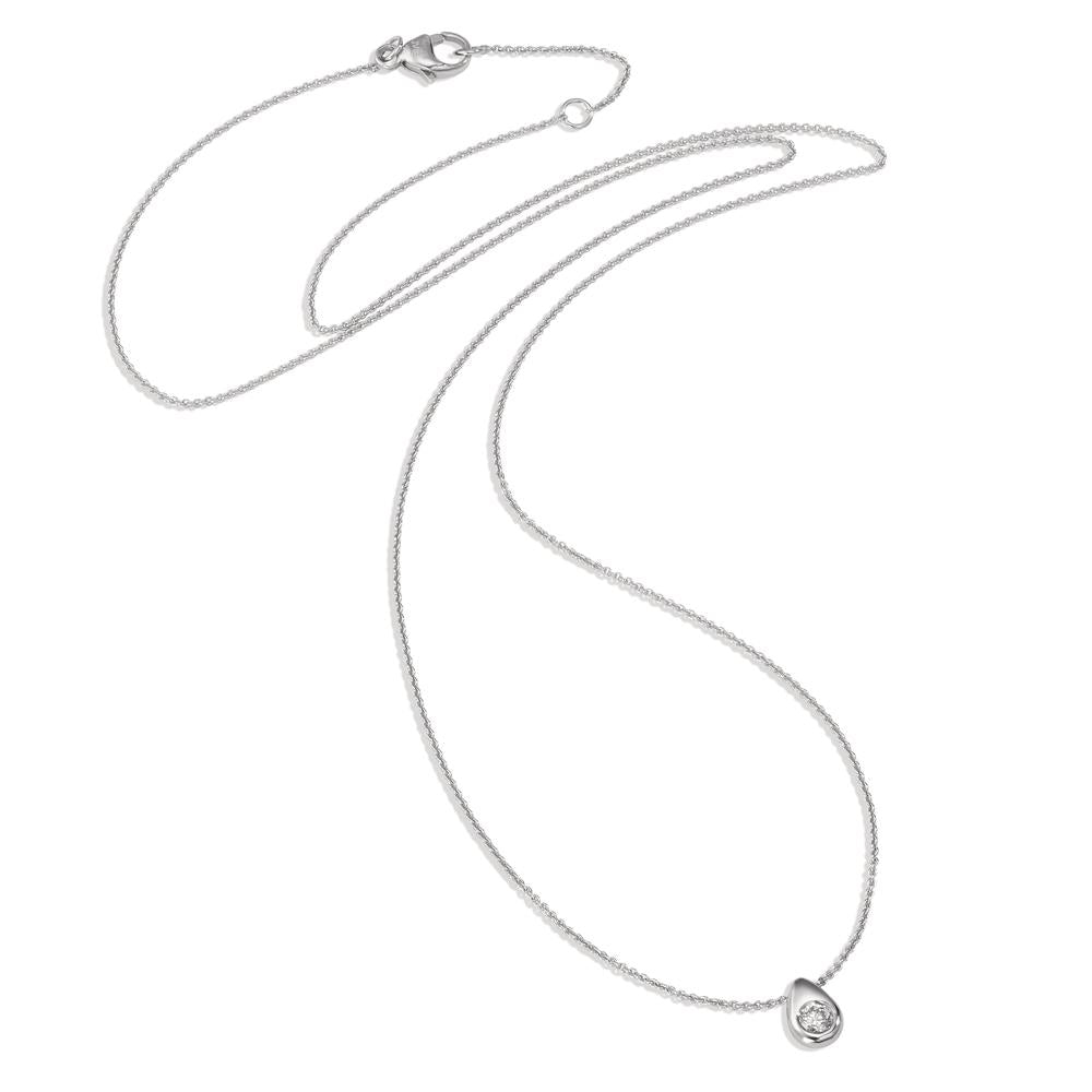 Collier 750/18K hvidguld Diamant 0.06 ct, w-si 40-42 cm