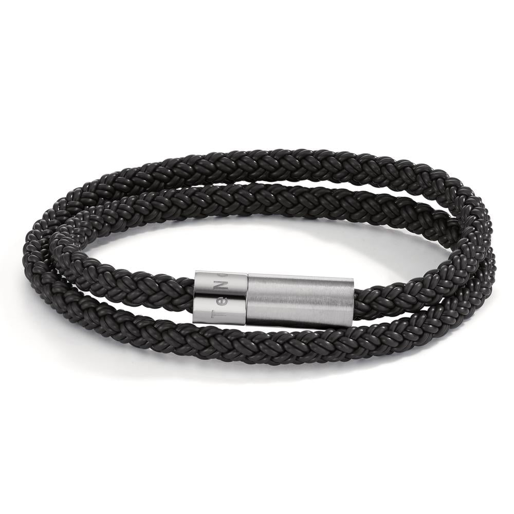 Armbånd Rustfrit stål, Gummi 19 cm