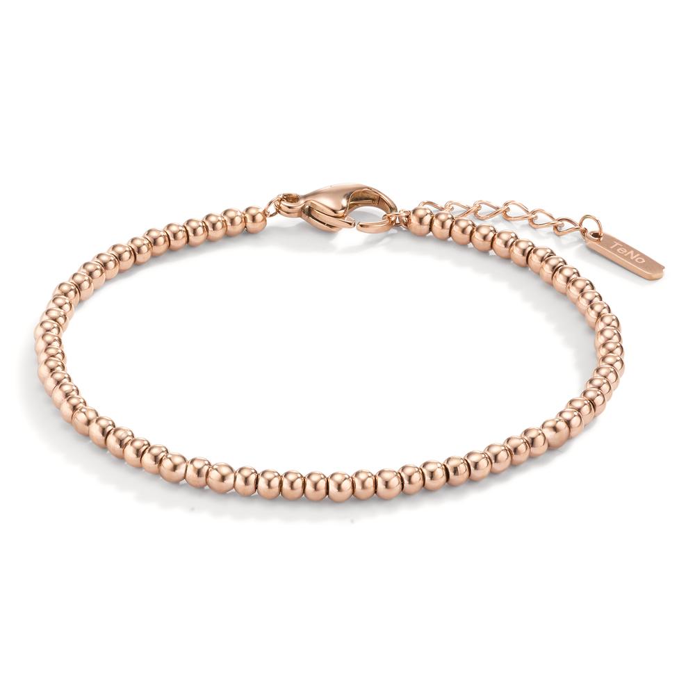 Armbånd Rustfrit stål rose IP belagt 16.5-19 cm Ø3 mm