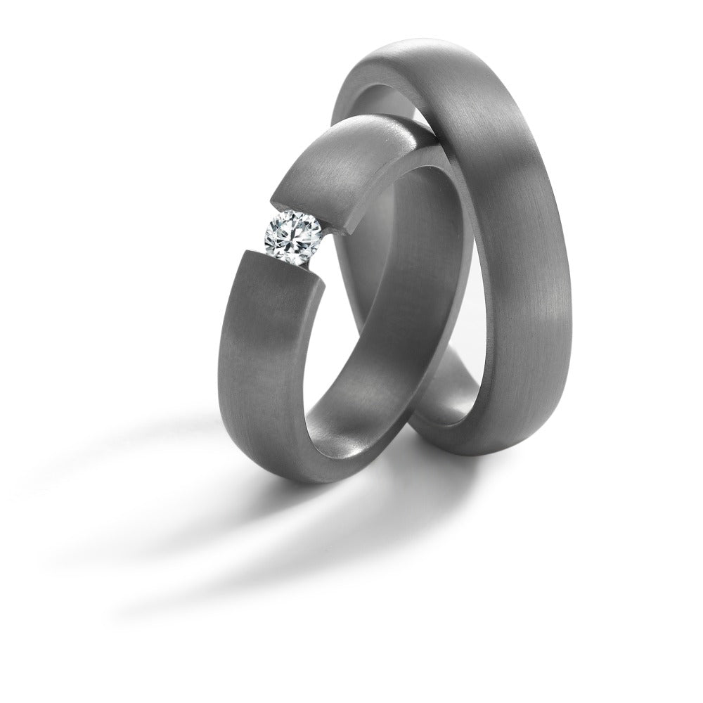 Partnerringe 999 tantal Diamant 0.15 ct, w-si