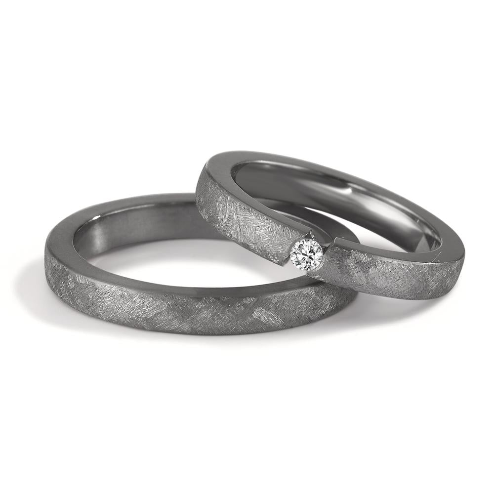 Partnerringe 999 tantal Diamant 0.05 ct, w-si