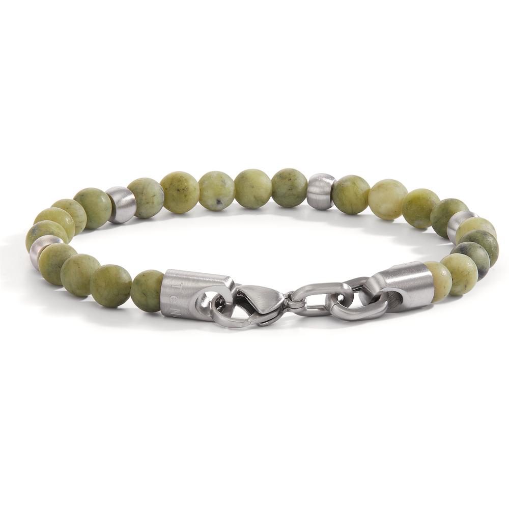 Armbånd Rustfrit stål Jade grøn 19 cm Ø6.5 mm