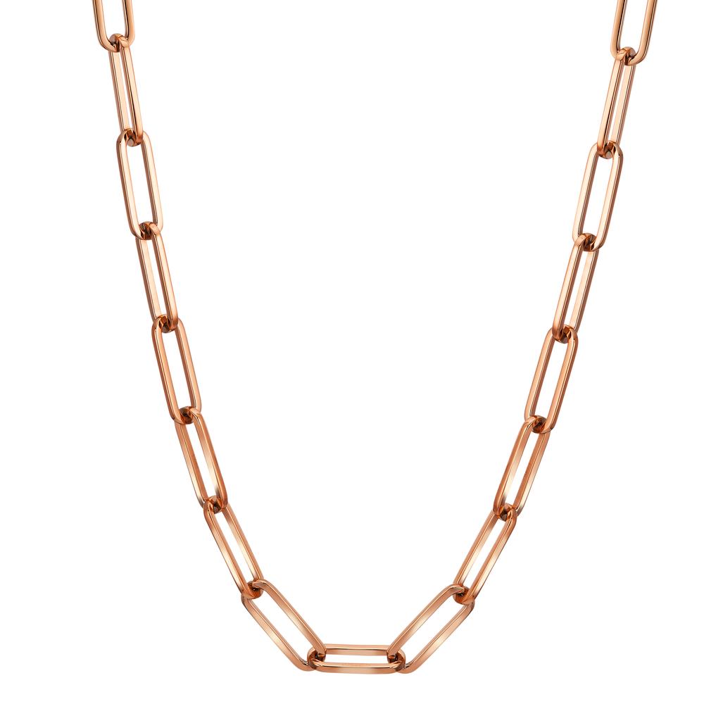 Collier Rustfrit stål rose IP belagt 45-48 cm