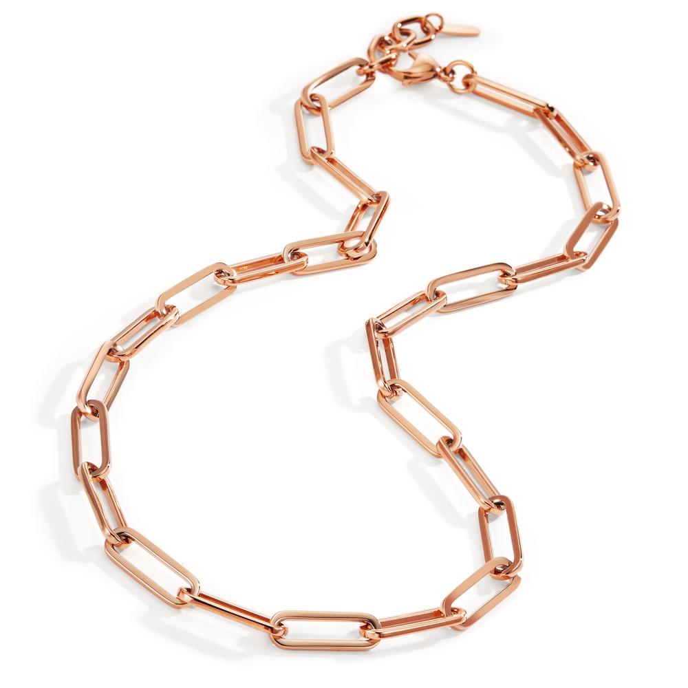 Collier Rustfrit stål rose IP belagt 45-48 cm