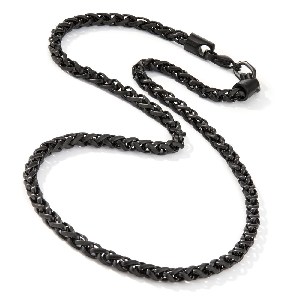 Collier Rustfrit stål sort IP belagt 50 cm Ø4.5 mm