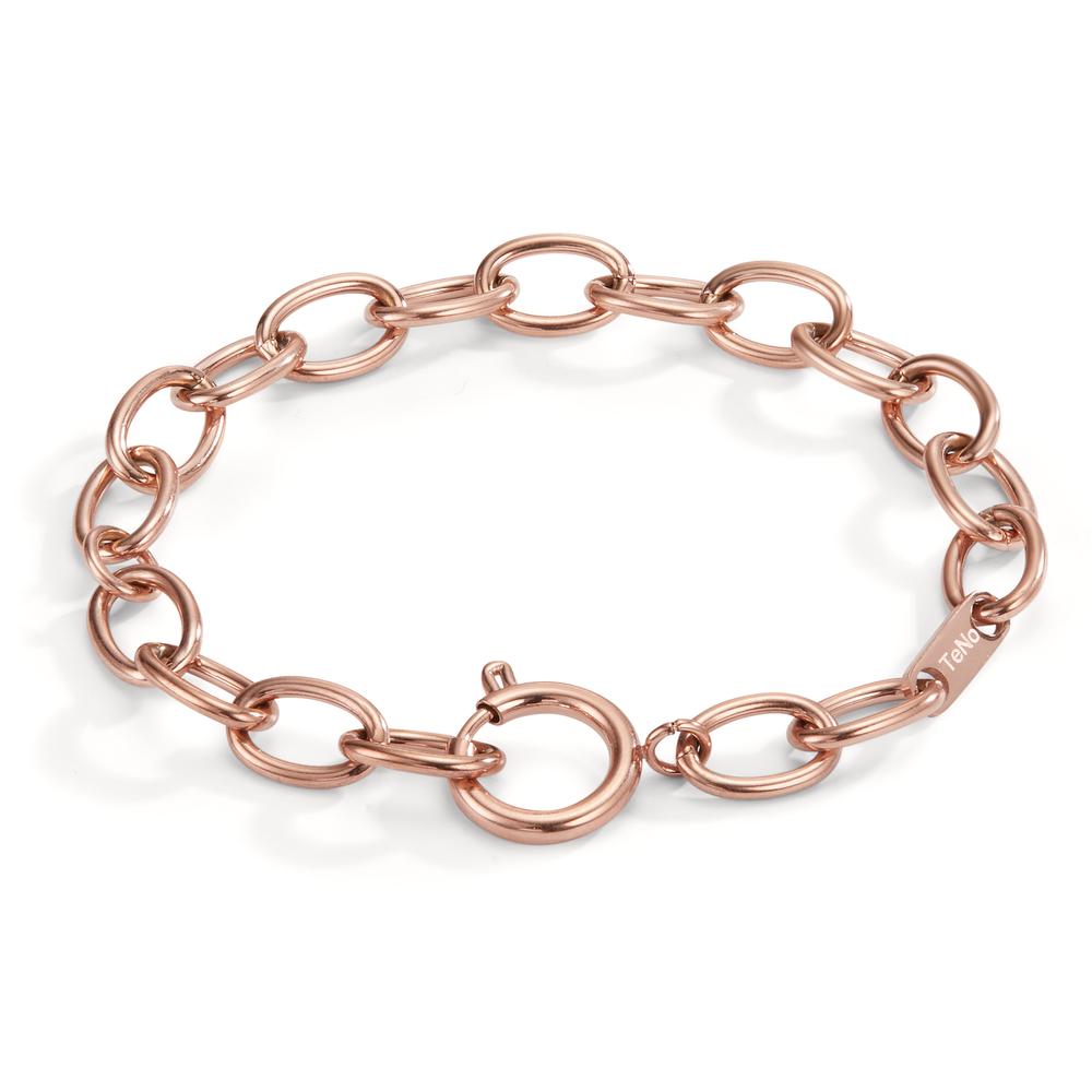 Armbånd Rustfrit stål rose IP belagt 16.5-21 cm