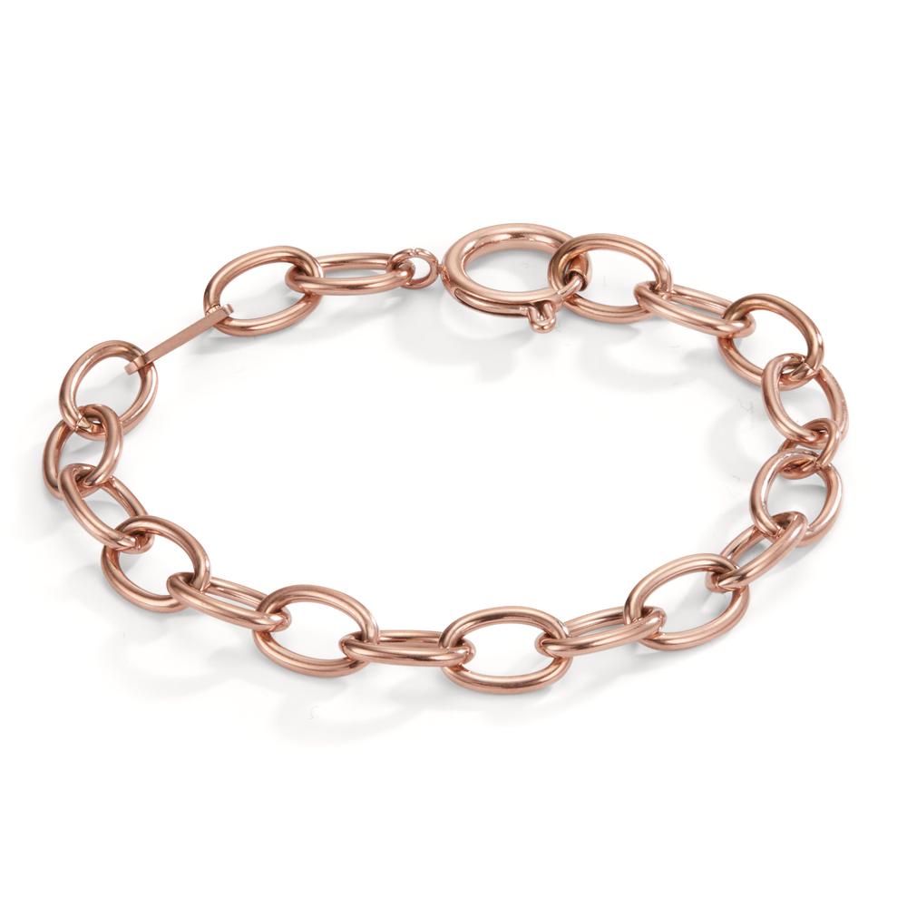 Armbånd Rustfrit stål rose IP belagt 16.5-21 cm