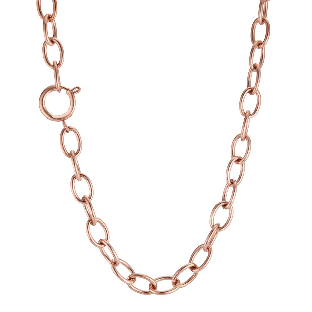 Collier Rustfrit stål rose IP belagt 43-48 cm