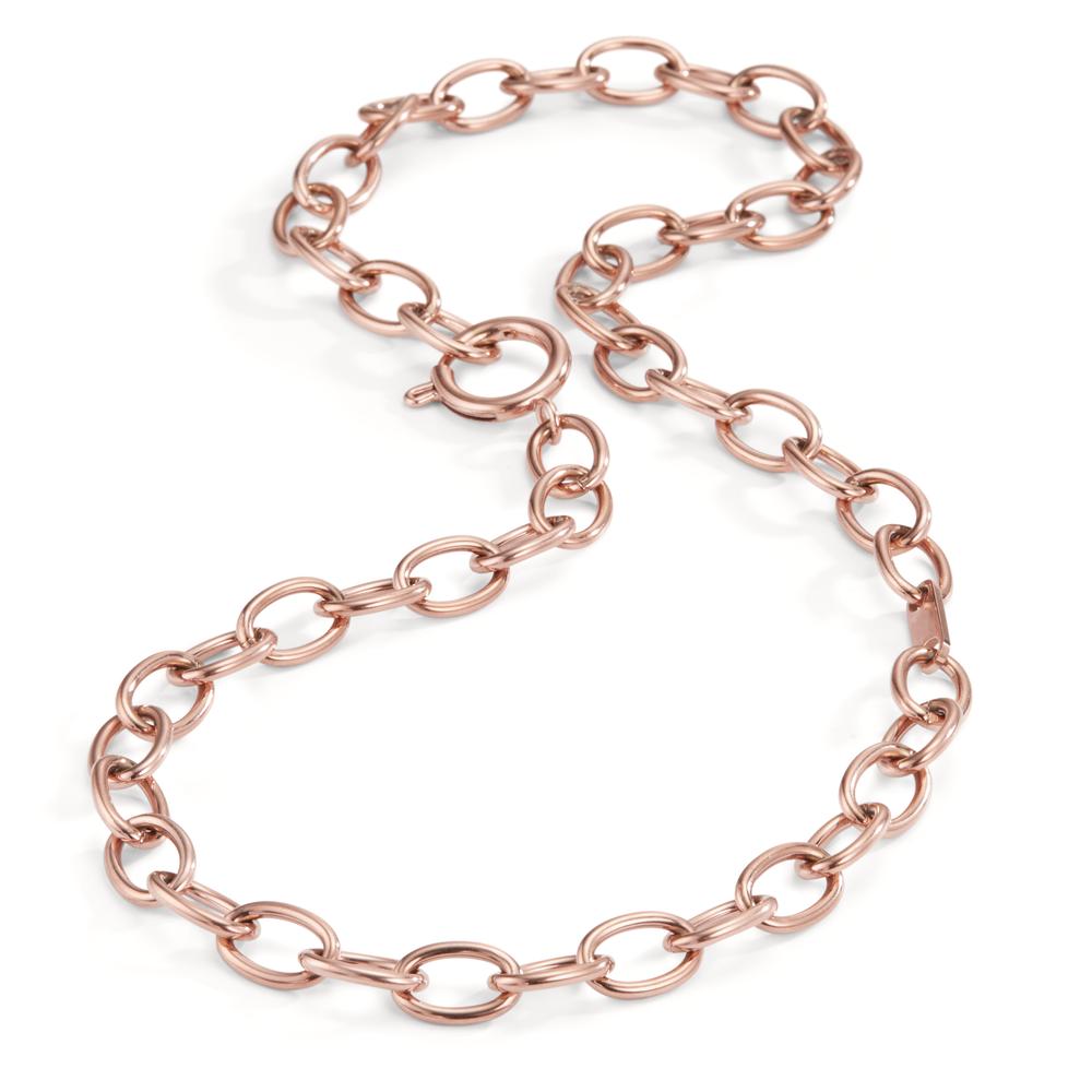 Collier Rustfrit stål rose IP belagt 43-48 cm