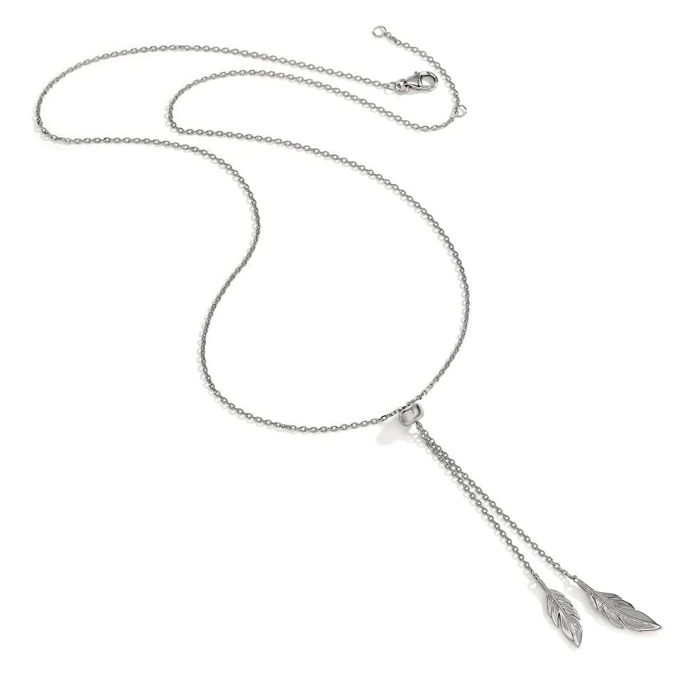 Collier Sølv rhodineret Fjer 41-45 cm