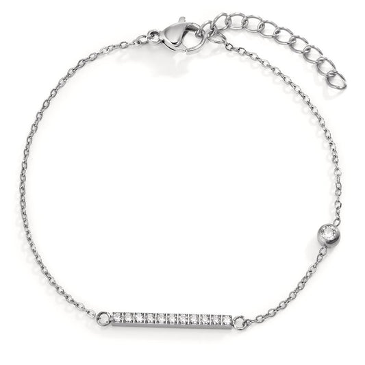 Armbånd Rustfrit stål Zirconia 12 Sten 16-19 cm