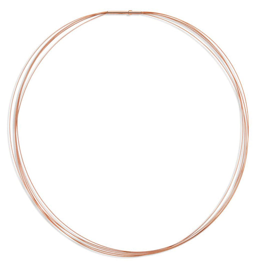 Collier Rustfrit stål rose IP belagt 50 cm