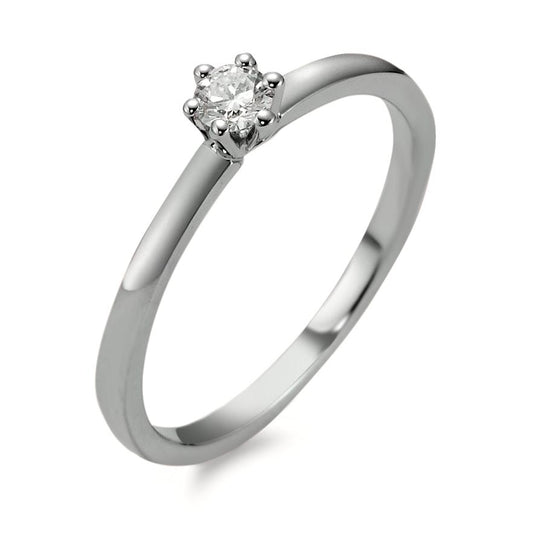 Solitaire ring 950 platin Diamant 0.15 ct, w-si