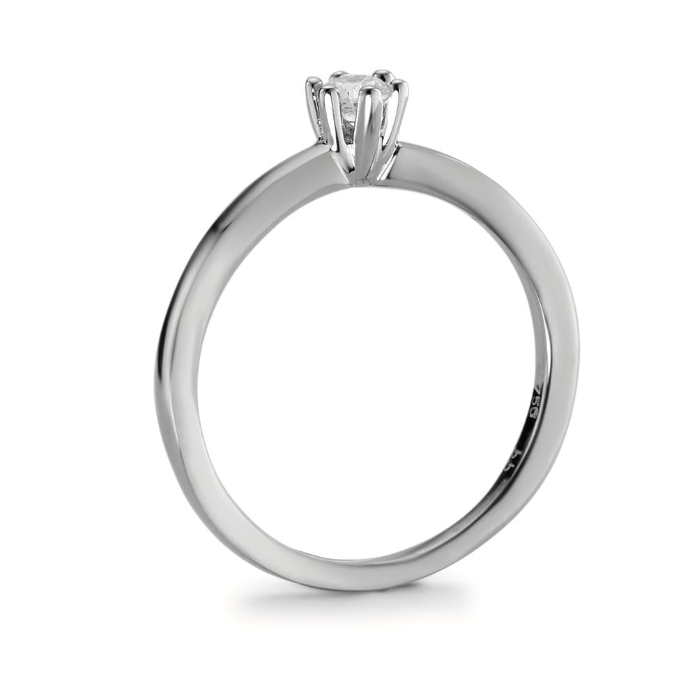 Solitaire ring 950 platin Diamant 0.15 ct, w-si