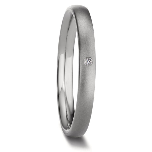 Partnerringe Titanium Diamant 0.01 ct, w-si