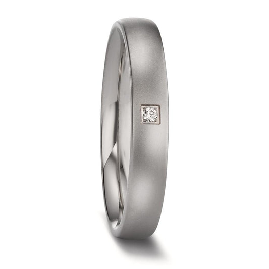 Partnerringe Titanium Diamant 0.02 ct, w-si