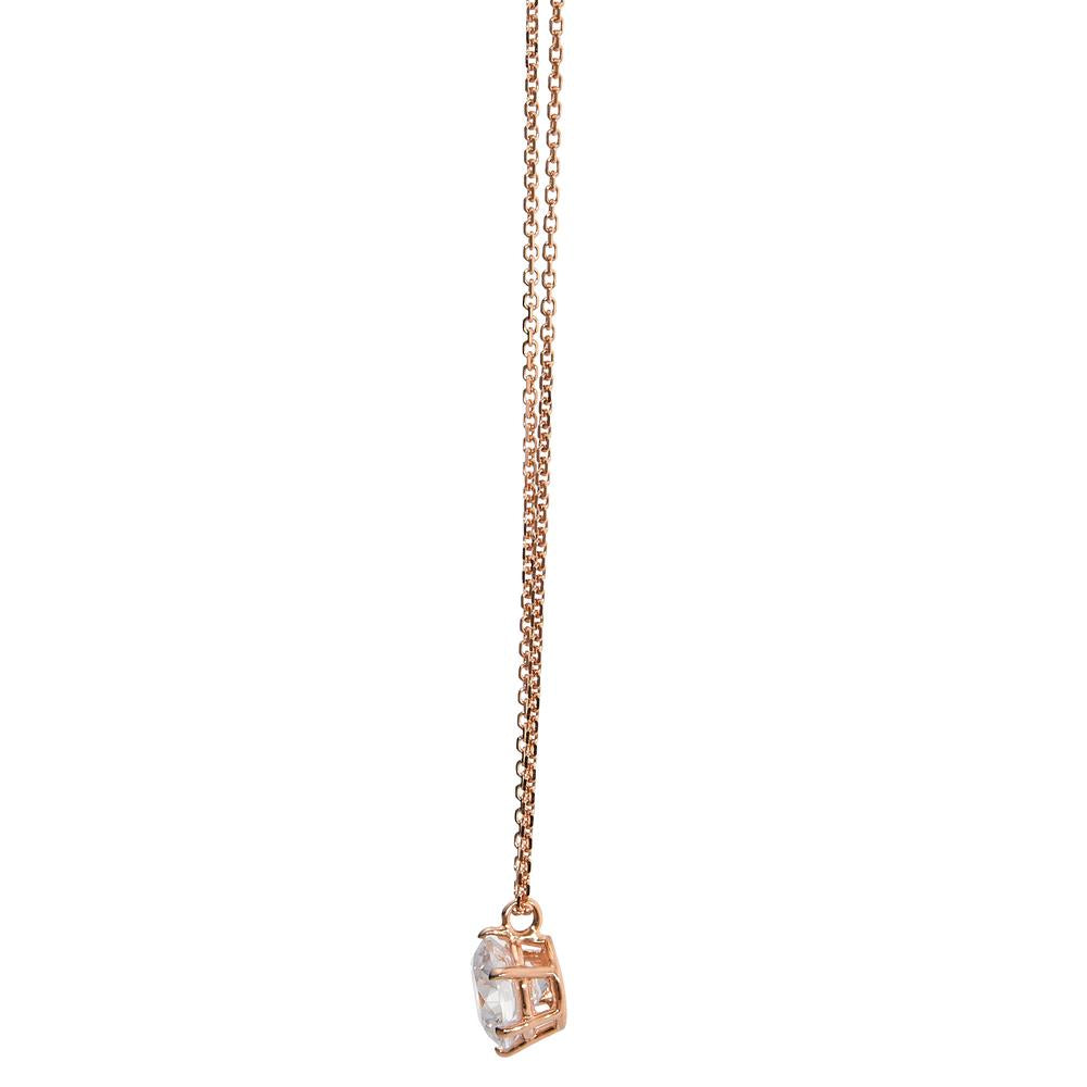 Collier 585/14 K rødguld Zirconia 42-45 cm Ø5.5 mm